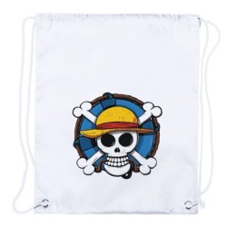 MOCHILA DE CUERDAS (SELECCIONE CANTIDAD) One piece logo calavera barco pirata luffy playa piscina excursion