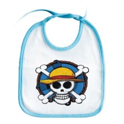 BABERO COLORES One piece logo calavera barco pirata luffy personalizado bebe