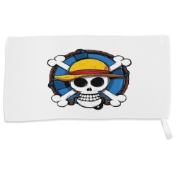 TOALLA GIMNASIO GYM ABSORBENTE One piece logo calavera barco pirata luffy suave con bolsita