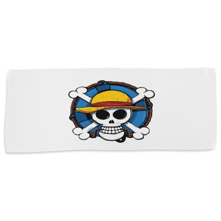 TOALLA GIMNASIO GYM ABSORBENTE One piece logo calavera barco pirata luffy suave con bolsita