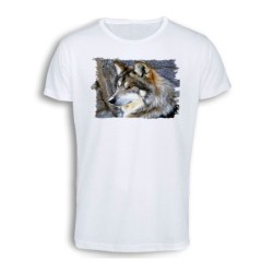 CAMISETA TACTO ALGODÓN lobo...