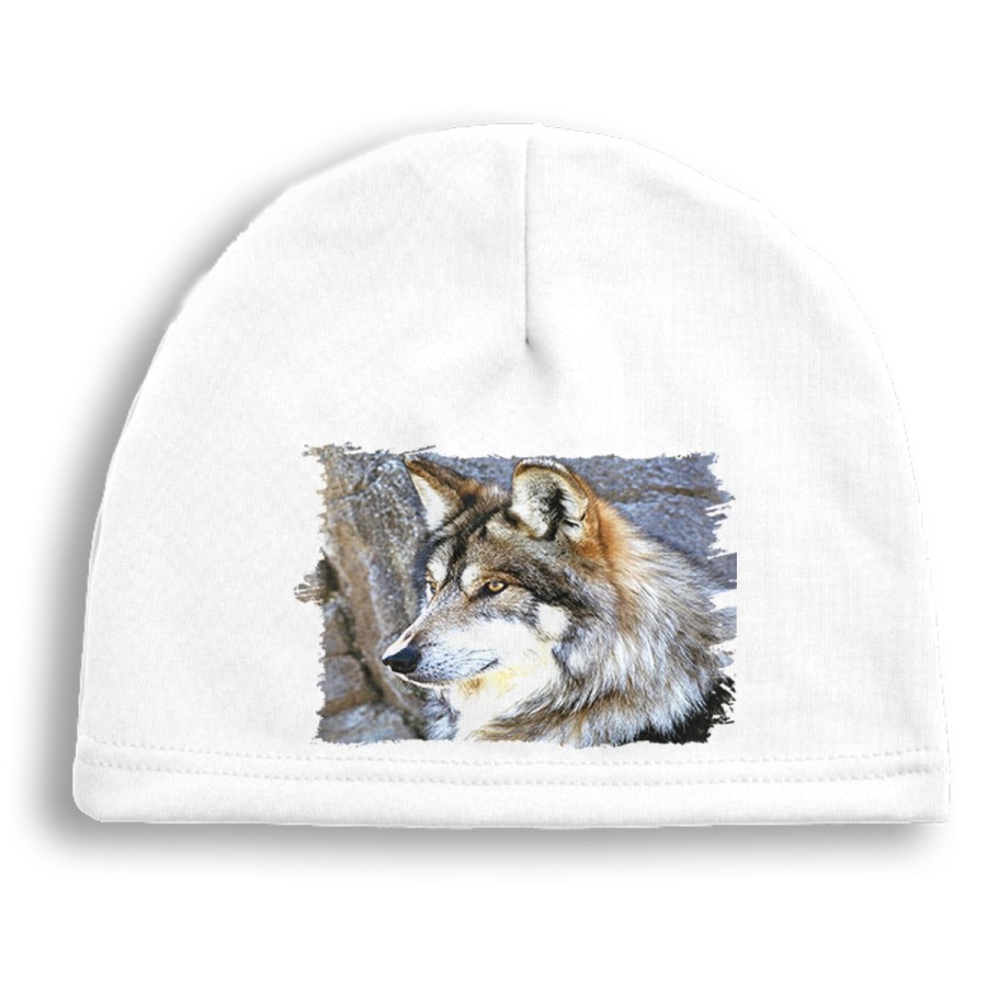 GORRO DEPORTIVO lobo gris animal salvaje feroz mascota bosque deporte running correr