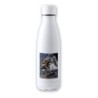 BIDON 700 ML ACERO INOXIDABLE lobo gris animal salvaje feroz mascota bosque tapon seguridad botella
