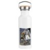 BIDON 750 ML ACERO INOXIDABLE ESTILO RETRO lobo gris animal salvaje feroz mascota bosque deporte deportivo botella