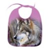 BABERO COLORES lobo gris animal salvaje feroz mascota bosque personalizado bebe