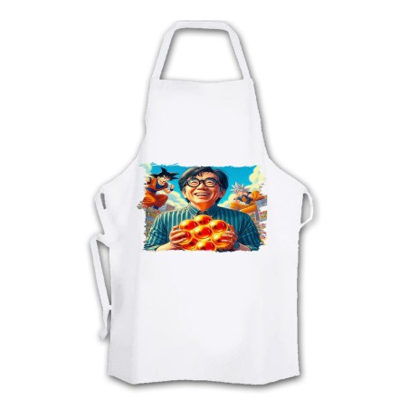 DELANTAL TALLA ADULTO akira toriyama dragon bolas bola goku arale dai cocina personalizado