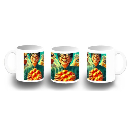 TAZA FOTOLUMINISCENTE akira toriyama dragon bolas bola goku arale dai BRILLA OSCURIDAD