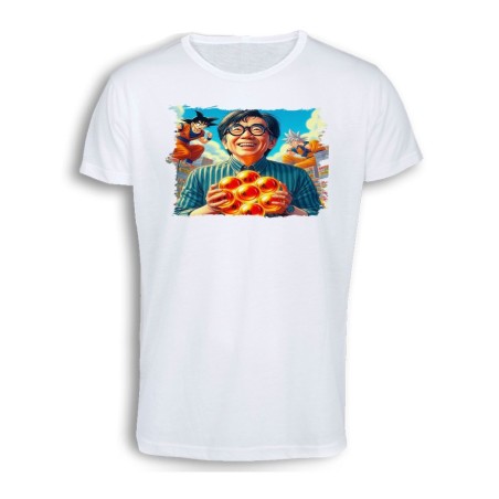 CAMISETA TACTO ALGODÓN akira toriyama dragon bolas bola goku arale dai cómoda personalizada