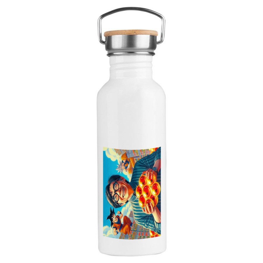 BIDON 750 ML ACERO INOXIDABLE ESTILO RETRO akira toriyama dragon bolas bola goku arale dai deporte deportivo botella