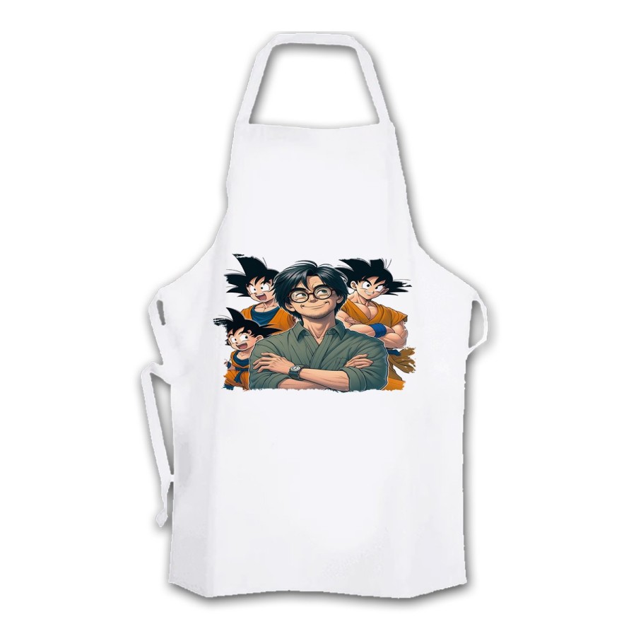 DELANTAL TALLA ADULTO akira toriyama goku chico super guerrero z saiyan cocina personalizado