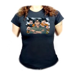 CAMISETA NEGRA MUJER akira...