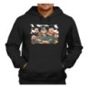 SUDADERA NEGRA CON CAPUCHA akira toriyama goku chico super guerrero z saiyan adulto poliester algodón personalizada