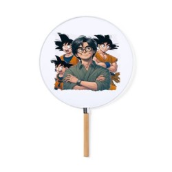 ABANICO ESTILO PAI PAI akira toriyama goku chico super guerrero z saiyan moda primavera verano elegante