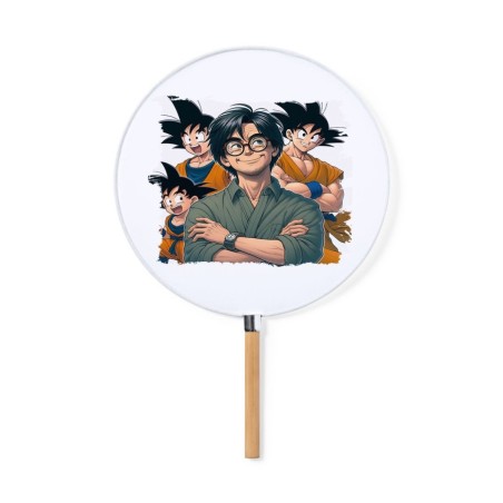 ABANICO ESTILO PAI PAI akira toriyama goku chico super guerrero z saiyan moda primavera verano elegante