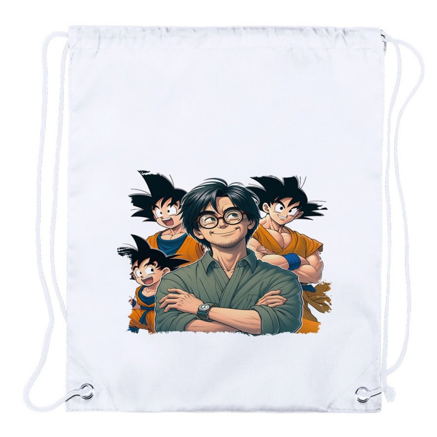 MOCHILA DE CUERDAS (SELECCIONE CANTIDAD) akira toriyama goku chico super guerrero z saiyan playa piscina excursion