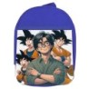 MOCHILA AZUL akira toriyama goku chico super guerrero z saiyan escolar personalizado picnic excursión deporte