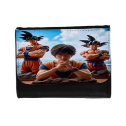 BILLETERA BILLETERO akira toriyama padre serie goku saijajin guerrero z unisex negro monedero