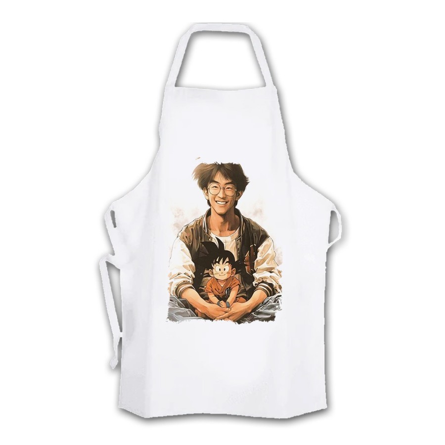 DELANTAL TALLA ADULTO akira toriyama mangaka padre goku chico serie cocina personalizado