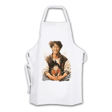 DELANTAL TALLA ADULTO akira toriyama mangaka padre goku chico serie cocina personalizado