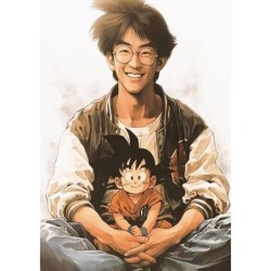 TAZA MÁGICA akira toriyama mangaka padre goku chico serie personalizada