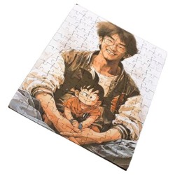 PUZZLE DE TAMAÑO Y PIEZAS A ELEGIR akira toriyama mangaka padre goku chico serie rompecabezas educativo puzle