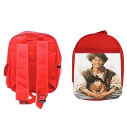 PACK MOCHILA ROJA Y ESTUCHE...