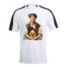 CAMISETA TÉCNICA FRANJA MANGAS NEGRA akira toriyama mangaka padre goku chico serie personalizada