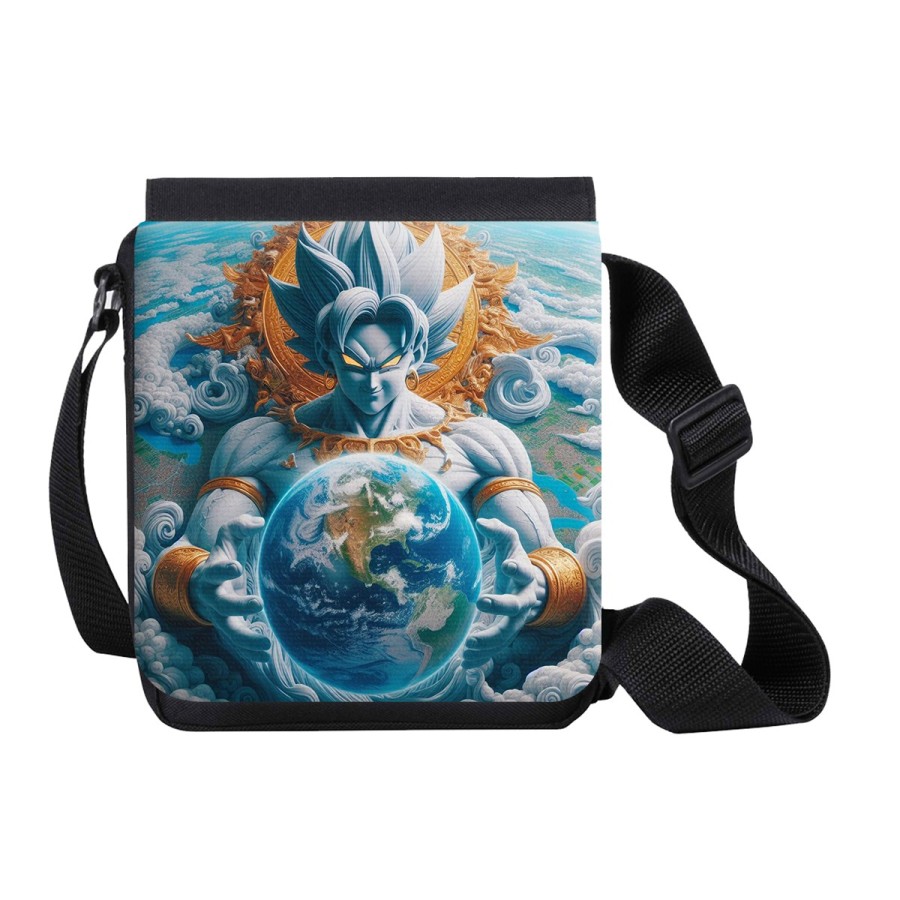 BANDOLERA PEQUEÑA broly dios god ssj ultra instinto mundo universo z bolso personalizada