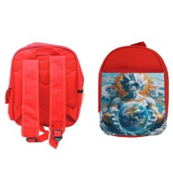 MOCHILA ROJA broly dios god...