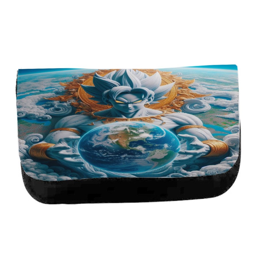 ESTUCHE NECESER DE LONA broly dios god ssj ultra instinto mundo universo z unisex negro monedero billetera