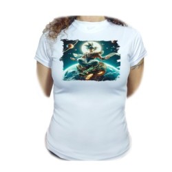 CAMISETA MUJER goku god...