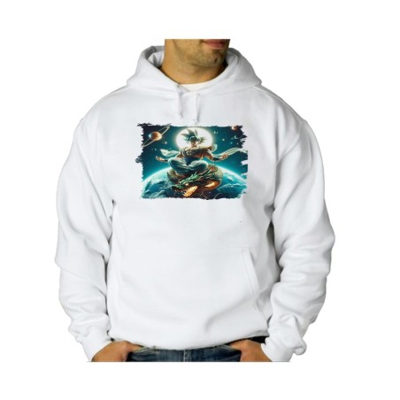 SUDADERA CON CAPUCHA goku god dios ultra instinto dioses dragon shenron CON BOLSILLOS