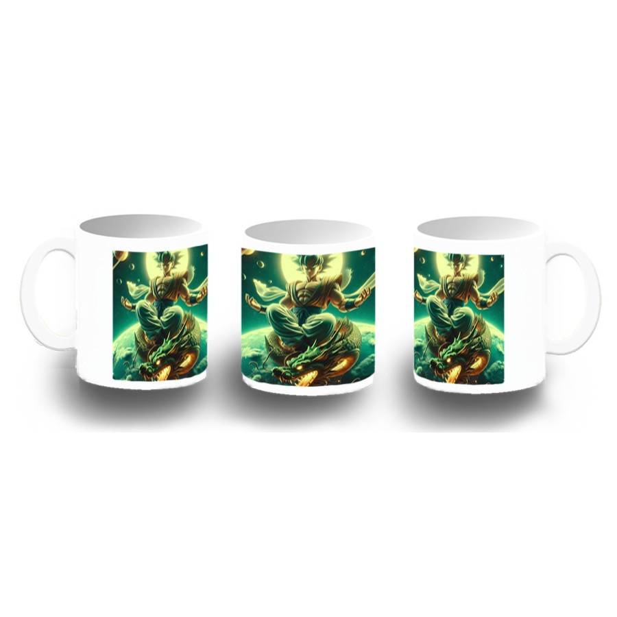 TAZA FOTOLUMINISCENTE goku god dios ultra instinto dioses dragon shenron BRILLA OSCURIDAD