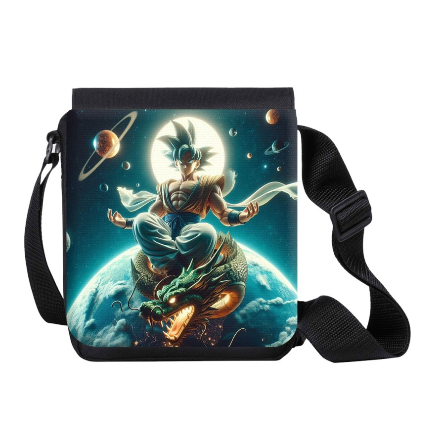 BANDOLERA PEQUEÑA goku god dios ultra instinto dioses dragon shenron bolso personalizada