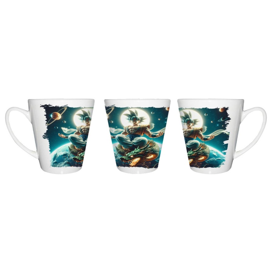 TAZA CÓNICA goku god dios ultra instinto dioses dragon shenron conica personalizada
