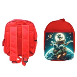 MOCHILA ROJA goku god dios...