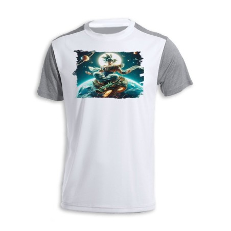 CAMISETA DISEÑO BICOLOR goku god dios ultra instinto dioses dragon shenron personalizada