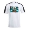 CAMISETA TÉCNICA FRANJA MANGAS NEGRA goku god dios ultra instinto dioses dragon shenron personalizada