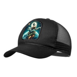 GORRA NEGRA CON REJILLA...