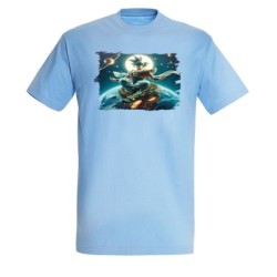 CAMISETA AZUL CIELO goku...
