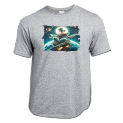 CAMISETA GRIS MEZCLA goku...