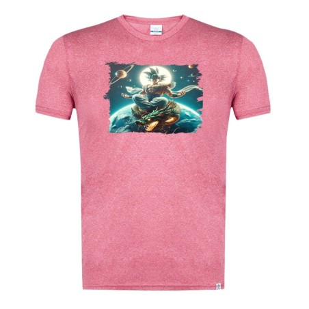 CAMISETA ROJA MEZCLA goku god dios ultra instinto dioses dragon shenron moda verano tshirt