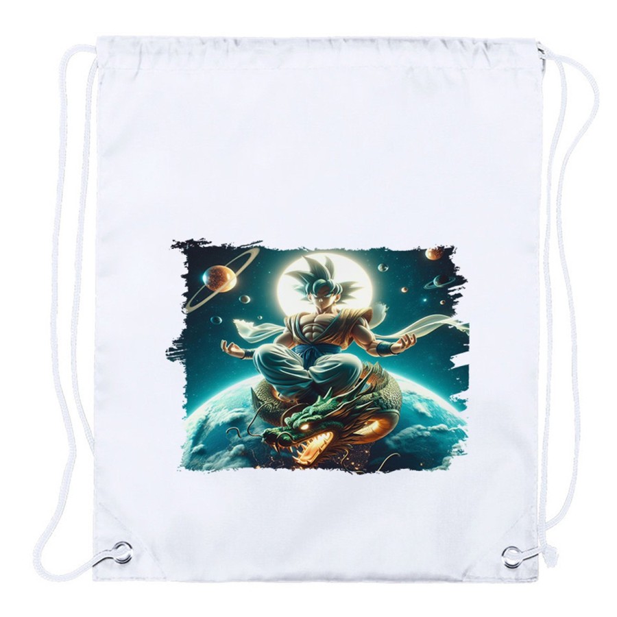 MOCHILA DE CUERDAS (SELECCIONE CANTIDAD) goku god dios ultra instinto dioses dragon shenron playa piscina excursion