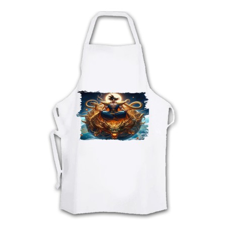 DELANTAL TALLA ADULTO goku god dios blue dioses dragon dorado shenron z cocina personalizado