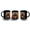 TAZA COMPLETAMENTE NEGRA goku god dios blue dioses dragon dorado shenron z personalizada