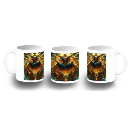 TAZA FOTOLUMINISCENTE goku god dios blue dioses dragon dorado shenron z BRILLA OSCURIDAD