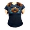 CAMISETA NEGRA MUJER goku god dios blue dioses dragon dorado shenron z oferta personalizada