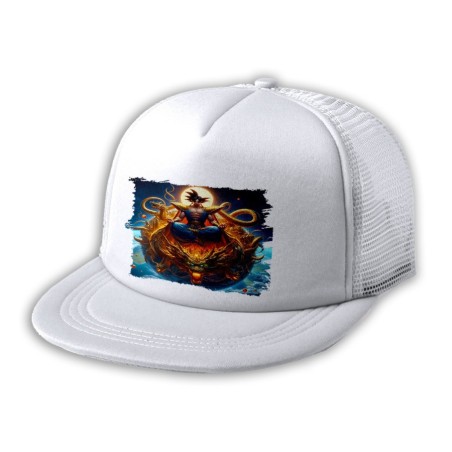 GORRA 5 PANELES REDECILLA TRASERA goku god dios blue dioses dragon dorado shenron z estilo rapero