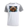 CAMISETA DISEÑO BICOLOR goku god dios blue dioses dragon dorado shenron z personalizada