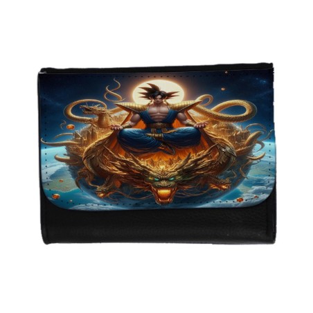 BILLETERA BILLETERO goku god dios blue dioses dragon dorado shenron z unisex negro monedero